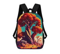 sinyumoney Autumnal Fantasy Landscape Mochilas Infantiles Impresas En 3D, Mochilas De Moda Informales, Mochilas De Viaje Bonitas, Mochilas Informales Para Exteriores Para Niños Y Niñas 17inch