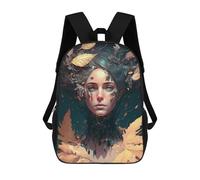 sinyumoney Autumnal Fantasy Portrait Mochila Escolar Infantil Impresa En 3D Para Niños, Mochilas De Viaje, Bolsas Para Libros Para Niños Estudiantes De Primaria 17inch