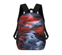 sinyumoney Autumnal Mountain Stream Mochila Escolar Grande Para Niños, Niñas, Adolescentes, Hombres Y Mujeres 17inch