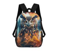 sinyumoney Autumnal Owl Majesty Mochila Escolar Infantil Con Impresión 3D, Mochila Escolar Informal Para Niños De Primaria Y Secundaria 17inch