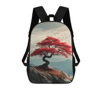 sinyumoney Autumnal Red Maple Tree Landscape Mochila Escolar De 17 Pulgadas Para Adolescentes, Con Estampado 3D, Ajustable Y Con Bolsillos, Ideal Para Niños, Niñas Y Estudiantes.