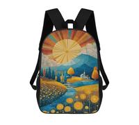sinyumoney Autumnal Serenity Landscape Mochila Escolar De 17 Pulgadas Impresa En 3D Mochilas Infantiles Mochila Genial Impresa En 3D Para Niños De Primaria Y Secundaria