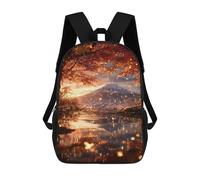 sinyumoney Autumnal Serenity with Mountain View Mochila Escolar Para Secundaria Y Preparatoria. Mochila Informal Para Adolescentes, Chicas, Chicos, Mujeres Y Hombres. 17inch