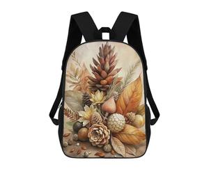 sinyumoney Autumnal Still Life with Pine Cones Mochila Escolar Mochila Para Niños Impresa En 3D Mochilas Infantiles Para Niños Y Niñas Mochilas Escolares Mochilas De Viaje Para Niños 17inch
