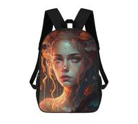 sinyumoney Autumn's Tears Fantasy Portrait Mochilas Infantiles Mochila Escolar Mochila Impresa En 3D Para Niños Mochilas De Viaje Bolsas Para Libros Mochila Escolar Para Niños 17inch