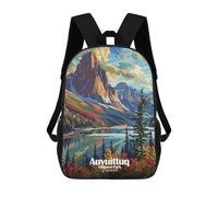 sinyumoney Auyuittuq National Park Canada Landscape Mochilas Infantiles Mochila Escolar Mochila Impresa En 3D Para Niños Mochilas De Viaje Bolsas Para Libros Mochila Escolar Para Niños 17inch