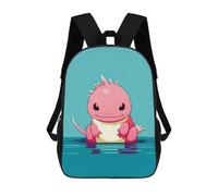 sinyumoney Axolotl Animal Fantasy Mochila Impresa En 3D Para Niños, Mochila Escolar, Mochilas De Viaje Para Niños, Bolsas De Libros De Alta Capacidad, Mochila Infantil 17inch