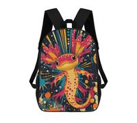 sinyumoney Axolotl in Space Playful Mochilas Infantiles Impresas En 3D, Mochilas De Moda Informales, Mochilas De Viaje Bonitas, Mochilas Informales Para Exteriores Para Niños Y Niñas 17inch