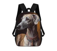 sinyumoney Azawakh Oil Paint Mochilas Infantiles Impresas En 3D, Mochilas De Moda Informales, Mochilas De Viaje Bonitas, Mochilas Informales Para Exteriores Para Niños Y Niñas 17inch