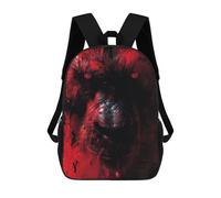 sinyumoney Baboon Feral Fury Mochila Escolar Para Niños De 17 Pulgadas, Mochila Informal De Viaje Para Niños Y Niñas, Mochila De Gran Capacidad Para El Día A Día 17inch