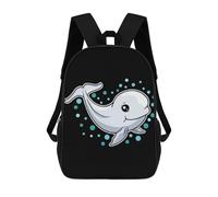 sinyumoney Baby Beluga Whale Gift Mochilas Infantiles Escolares Impresas En 3D, Mochilas Para Niños, Mochilas De Viaje Para Niños Y Niñas, Mochilas Escolares Para Niños 17inch