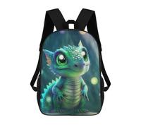 sinyumoney Baby Dragon Neon Mochila Escolar Infantil Impresa En 3D, Mochila Informal De Moda Para Niños, Mochila De Viaje De Alta Capacidad Para Libros Para Niños 17inch