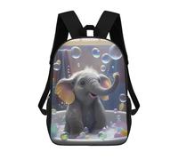 sinyumoney Baby Elephant Bath Time Mochila Escolar Impresa En 3D Mochila Escolar De Moda Para Niños Mochilas Para Niños Estudiantes De Secundaria 17inch