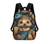 sinyumoney Baby Hedgehog In Autumn Leaves Mochila Infantil De Moda Divertida Mochila Escolar Para Niños Y Adolescentes Con Impresión 3D Para Niños 17inch