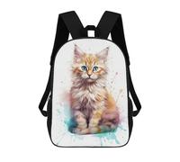 sinyumoney Baby Siberian Cat Kitten Mochilas Escolares Mochilas Informales Mochilas De Día Bolsa Escolar Para Trabajo Y Viajes Para El Campus Viajes Al Aire Libre Deportes 17inch