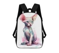 sinyumoney Baby Sphinx Cat Kitten Mochila Escolar Impresa En 3D 17inch Mochila Escolar Infantil Mochilas De Viaje Mochila Informal De Moda Para Niños Y Estudiantes