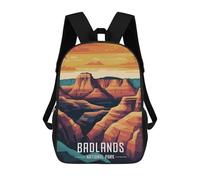 sinyumoney Badlands National Park Mochila Infantil De Moda Divertida Mochila Escolar Para Niños Y Adolescentes Con Impresión 3D Para Niños 17inch