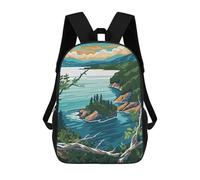 sinyumoney Baikal Lake Landscape Mochila Infantil, Mochila Escolar Infantil, Mochilas Escolares Impresas En 3D Para Niños Y Estudiantes Adolescentes 17inch