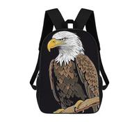 sinyumoney Bald Eagle Bird Mochila Escolar, Mochila Infantil Para Niños Y Adolescentes, Regalos, Mochilas De Día Con Impresión 3D, Mochila Escolar, Mochila Para Libros 17inch