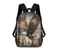 sinyumoney Bald Eagle in Flight on Wood Bold Nature Wall Art Mochila Escolar Informal Para El Día A Día, Para La Escuela, El Trabajo Y Los Viajes Para Hombres Y Mujeres 17inch