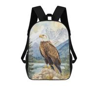 sinyumoney Bald Eagle Mountain View Mochila Escolar Secundaria Informal Para Viajes, Bolsos Escolares Para Adolescentes, Chicas, Chicos, Mujeres Y Hombres 17inch