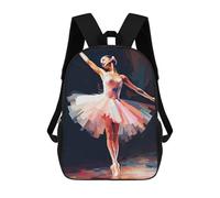 sinyumoney Ballerina Mochilas Mochilas Infantiles Mochila Escolar Mochila Escolar Infantil Impresa En 3D Mochilas De Viaje De Moda Para Niños De Primaria Y Secundaria 17inch