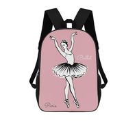 sinyumoney Ballet Dancer in Paris Mochila Escolar, De Trabajo, Para Portátil, Mochila - Perfecta Para Viajes, Trabajo Y Uso Diario 17inch