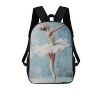 sinyumoney Ballet Dancer Painting Ballerina Mochila Escolar Infantil De Moda Informal Mochilas Infantiles Impresas En 3D Mochila Grande Para Niño 17inch