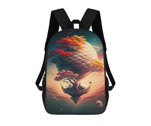 sinyumoney Balloon in Space Mochila Escolar Infantil De Moda Informal Mochilas Infantiles Impresas En 3D Mochila Grande Para Niño 17inch