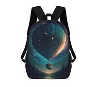 sinyumoney Balloon Space Landscape Mochilas Para Niños Mochila Escolar Mochila Escolar Impresa En 3D Mochilas Escolares De Moda Para Niños De Primaria Y Secundaria 17inch