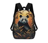 sinyumoney Bamboo Haven Panda Mochilas Para Niños Y Estudiantes, Mochilas Escolares Impresas En 3D, Mochilas Para Estudiantes De Primaria Y Secundaria Para Niños Y Niñas 17inch