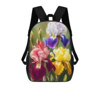 Sinyumoney Banana Pancakes with Syrup Mochilas Para Niños, Mochila Escolar, Mochila Impresa 3D Para Niños, Mochila De Viaje, Bolsa De Libros, Bolsa De Escuela Para Niños, Flower Mother Bearded Iris