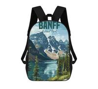 sinyumoney Banff National Park Mochilas De Moda Impresas En 3D 17inch Mochila Escolar Informal Para Niños De Primaria Y Secundaria