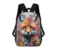 sinyumoney Banksy Fox Graffiti Art Mochila Infantil Para Niñas Y Niños, Mochila De Día, Escuela Primaria, Perfecta Para La Vuelta Al Cole O Educación Física, Regalos Y Viajes 17inch