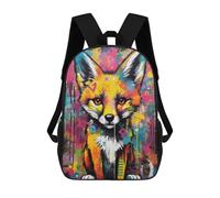 sinyumoney Banksy Graffiti Slum Fox Mochila Escolar Infantil Impresa En 3D Para Niños, Mochilas De Viaje De Alta Capacidad, Bolsas Para Libros, Mochila Escolar Infantil 17inch