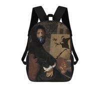 sinyumoney Banksy Self Portrait Mochilas Informales Para Niños, Mochila Escolar Para Adolescentes, Niñas Y Niños, Mochilas Para Libros 17inch