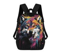 sinyumoney Banksy Wolf Graffiti Art Mochila Escolar Infantil Impresa En 3D Para Niños, Mochilas De Viaje, Bolsas Para Libros Para Niños Estudiantes De Primaria 17inch