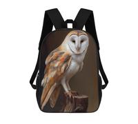 sinyumoney Barn Owl Mochilas Para Niños Mochila Escolar Mochila Escolar Impresa En 3D Para Niños Estudiantes De Primaria Y Secundaria 17inch