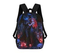 sinyumoney Baron Samedi And Maman Brigitte Gothic Romance in A Graveyard Mochila Escolar Impermeable Para Ordenador Portátil Para Adolescentes (niñas, Niños, Mujeres Y Hombres) 17inch