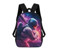 sinyumoney Baseball Batter Astronaut Mochila Escolar De Moda Para Estudiantes, Adecuada Para Niños Y Niñas, Mochila Informal Para Viajes Al Aire Libre, Esencial Para El Día A Día 17inch