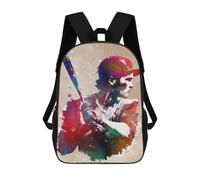 Sinyumoney Baseball Player Sport Mochila Escolar Para Niños Impreso En 3D, Ideal Para Viajes Y Lecturas, Para Niños Y Estudiantes De Primaria 17inch