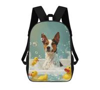 sinyumoney Basenji Dog Mochila Escolar Impresa En 3D Mochila Escolar De Moda Para Niños Mochilas Para Niños Estudiantes De Secundaria 17inch