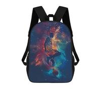 sinyumoney Basket Galaxy Silhouette Mochila Impresa En 3D Para Niños, Mochila Escolar, Mochilas De Viaje Para Niños, Bolsas De Libros De Alta Capacidad, Mochila Infantil 17inch