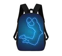 sinyumoney Basketball Neon Mochila Escolar Ligera Para Aeropuerto, Estudiantes Universitarios, Mochila Para Hombres, Mujeres Y Adolescentes 17inch