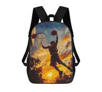 sinyumoney Basketball Player Dunking Mochilas Impresas En 3D Para Niños, Mochila Escolar, Mochila Informal Para Exteriores, Mochila Informal De Moda Para Niños, Lindas Bolsas De Viaje 17inch