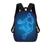 sinyumoney Basketball Player Jump Neo Mochila Escolar Mochila Para Niñas Y Niños Mochilas De Gran Capacidad Mochilas Ligeras Para Niños Y Estudiantes 17inch