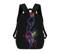 sinyumoney Basketball Player Silhouette Mochila Escolar Infantil Impresa En 3D Para Niños, Mochilas De Viaje De Alta Capacidad, Bolsas Para Libros, Mochila Escolar Infantil 17inch