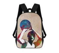 sinyumoney Basketball Sport Art Mochila Escolar Para Niños, Mochila Escolar Impresa En 3D Para Estudiantes De Primaria Y Secundaria 17inch