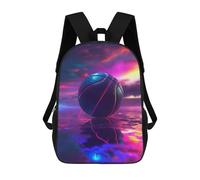 sinyumoney Basketball Sport Neon Mochila Escolar Mochilas Escolares Para Niñas Y Niños Mochila Con Bolsillo Mochila Escolar De Moda Mochila Infantil 17inch