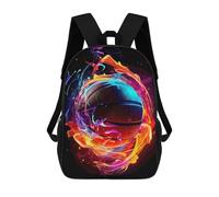 sinyumoney Basketball Sport Neon Mochila Escolar Resistente Al Agua - Perfecta Para Viajes, Trabajo Y Uso Diario 17inch